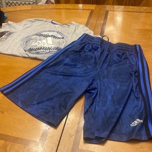 Adidas shorts n shirt combo